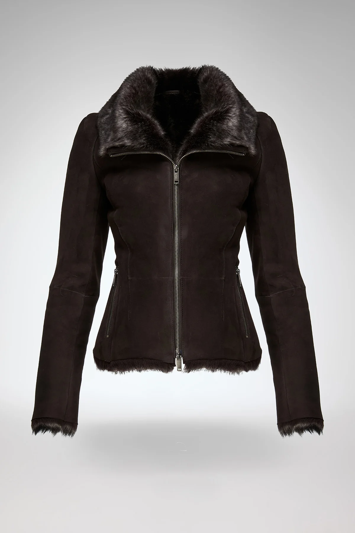 Vittoria - Brown Shearling Jacket - Image 6