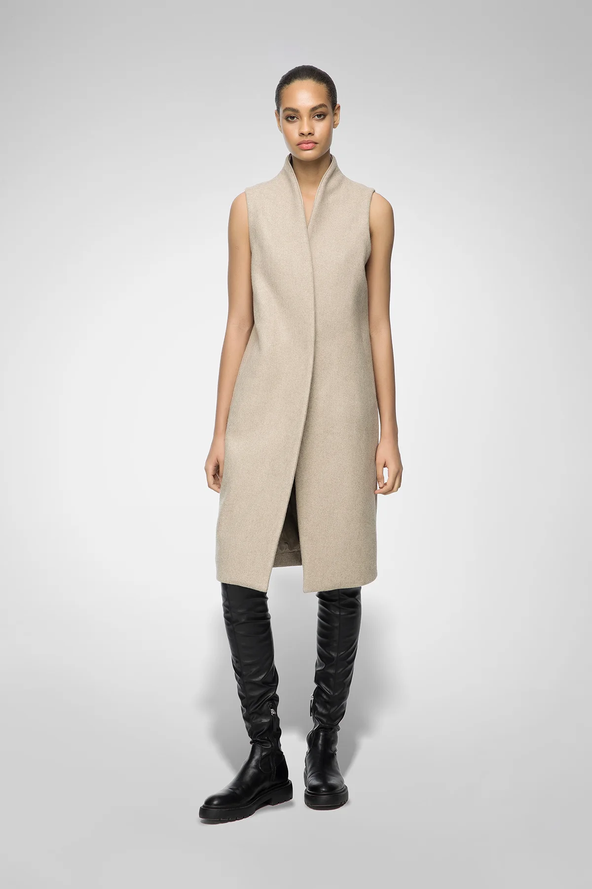 Muller - Latte Wool Vest - Image 2